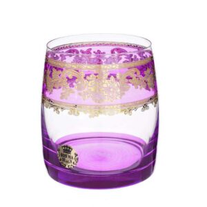 Набор стаканов Богемия Дизайн Кросно 801 Фиолетовый 290 мл на 6перс