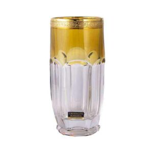 Набор стаканов Богемия Дизайн Сафари Желтые 300мл
