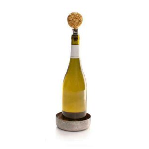 Набор стоппер и подставка для вина Майкл Арам Паслён 13 см 9 см