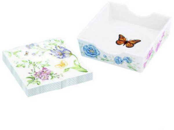 Подставка для салфеток Lenox Бабочки на лугу 12см 2
