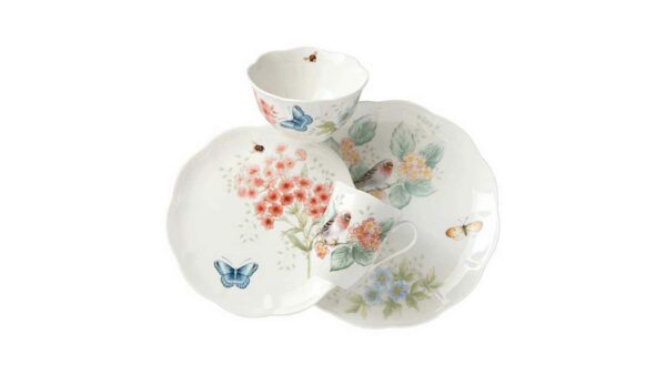 Сервиз чайно-столовый Lenox Бабочки на лугу Птицы Зяблик на 4 персоны 16 предметов 2