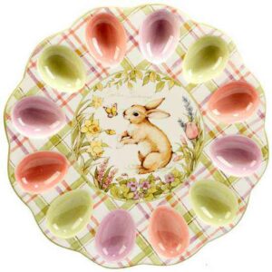 Тарелка для яиц Certified Пятнистый заяц 32см