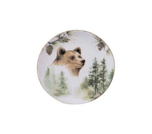 Тарелка закусочная Certified Заповедный лес Медведь 23см