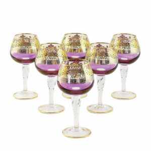Набор бокалов для коньяка фиолетовый Миглиоре Luciana