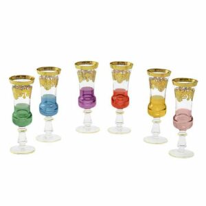 Набор бокалов для шампанского разоцветый Миглиоре Firenze