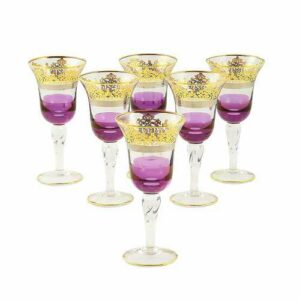 Набор бокалов для вина фиолетовый Миглиоре Luciana 6 шт