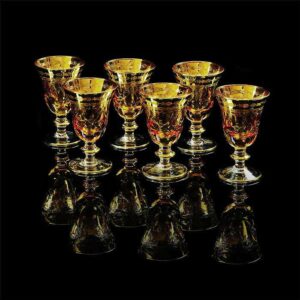 Набор бокалов для вина янтарный Миглиоре Ambra 6 шт