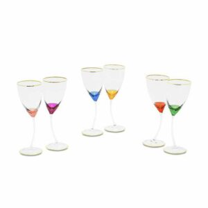 Набор бокалов для вина разоцветый Миглиоре Inigma