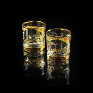 Набор стаканов для виски Миглиоре Idalgo янтарный 300 мл