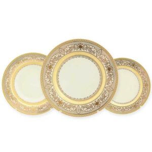 Набор глубоких тарелок Falkenporzellan Cream Majestic Gold 22см2