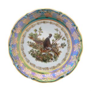 Набор тарелок глубоких Repast Охота зеленая Мария-тереза 23 см 2