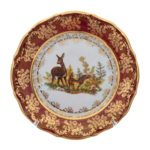 Набор тарелок Repast Охота красная Мария-тереза 17 см 2