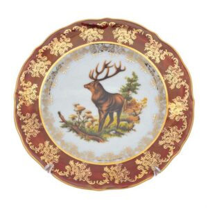 Набор тарелок Repast Охота красная Мария-тереза 19 см 56101 2