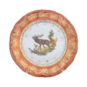 Набор тарелок Repast Охота красная Мария-тереза 21 см 563152