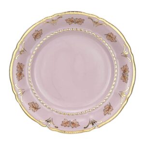 Набор тарелок Леандер Соната: Дубовый Лист розовый 19см