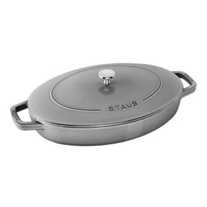 Сковорода овальная Staub Specials серый графит 33см