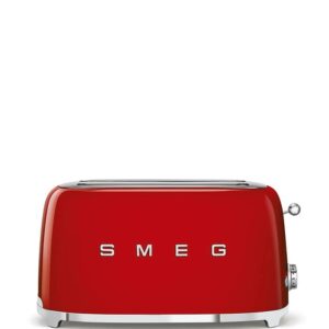 Тостер на два ломтика Smeg красный 950Вт