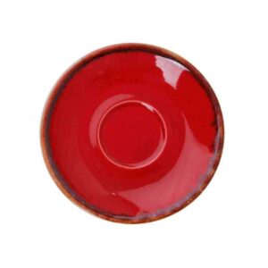 Блюдце для кофейной чашки Porland Seasons Red 12 см красный Posuda Vip