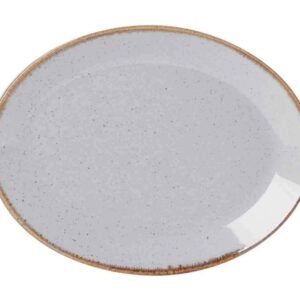 Блюдо овальное Porland Seasons Grey 24х19 см серый Posuda Vip