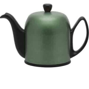 Чайник заварочный Degrenne Salam 1 на 6 чашек с зеленой муфтой черный Посуда Vip