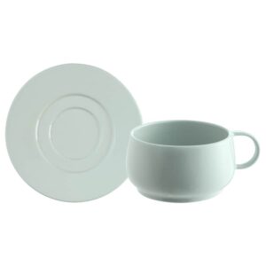 Чашка чайная с блюдцем Degrenne Cafeterie EMPILEO 250 мл мятная Посуда Vip