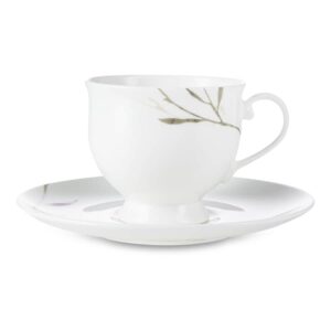 Чашка чайная с блюдцем Narumi Ботаника 230 мл Посуда Vip
