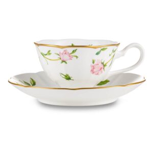 Чашка чайная с блюдцем Narumi Цветущая Роза 230 мл Посуда Vip