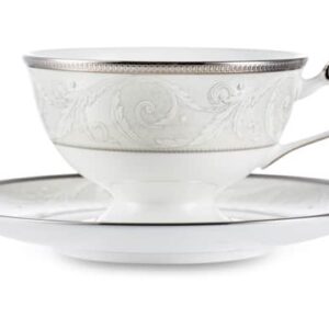 Чашка чайная с блюдцем Narumi Платиновый ноктюрн 230 мл Посуда Vip