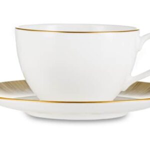 Чашка чайная с блюдцем Narumi Сверкающее Золото 270 мл Посуда Vip