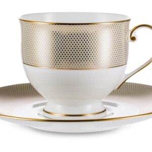 Чашка чайная с блюдцем Narumi Золотой алмаз 240 мл Посуда Vip