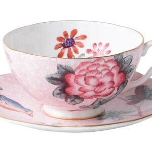 Чашка чайная с блюдцем Wedgwood Кукушка 180 мл розовая Посуда Vip