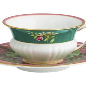 Чашка чайная с блюдцем Wedgwood Розовый лотос 140 мл Посуда Vip