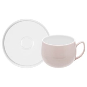 Чашка для завтрака с блюдцем Degrenne Salam 420 мл розовая Посуда Vip