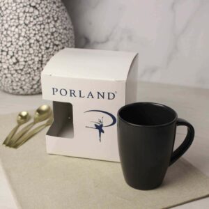 Кружка Porland Seasons 260 мл черная подарочная упаковка Posuda Vip