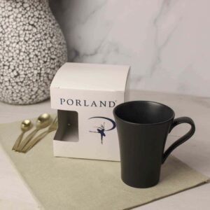 Кружка Porland Seasons 340 мл черная подарочная упаковка Posuda Vip