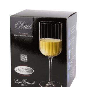 Набор бокалов для белого вина Luigi Bormioli Bach 280 мл хрустальное стекло 4 шт Posuda Vip