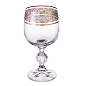 Набор бокалов для вина Bohemia Клаудия Панто Золото R-G 190 мл 58167 posuda Vip
