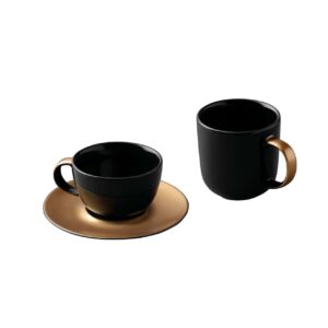 Набор для кофе и чая Berghoff Gem чёрный 3пр Posuda Vip