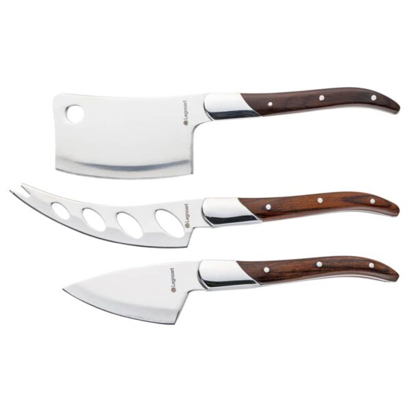 Набор ножей для сыра Legnoart Reggio ручки из темного дерева 3 пр японская Посуда Vip