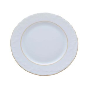 Набор плоских тарелок 21 см Repast Rococo с зол полос 59847 posuda Vip