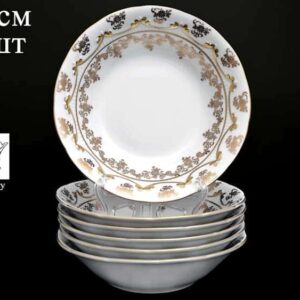 Набор салатников Bavarian Porcelain Venezie Polirgold Redrose 16см 01923 posuda Vip