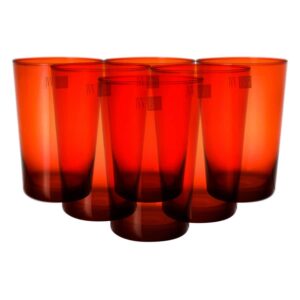 Набор стаканов для воды IVV Легкость 450 мл оранжевый 5 шт 2