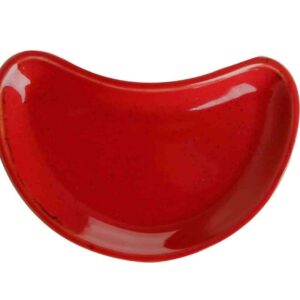 Соусник-полумесяц Porland Seasons Red 7х11 см красный Posuda Vip