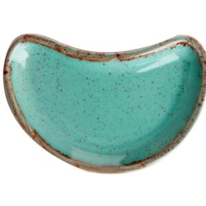 Соусник-полумесяц Porland Seasons Turquoise 7х11 см бирюзовый Posuda Vip