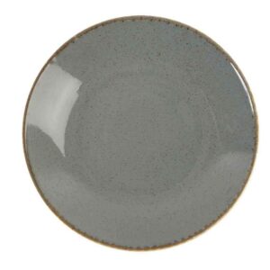 Тарелка глубокая Porland Dark Grey Seasons 26 см безбортовая темно-серый Posuda Vip