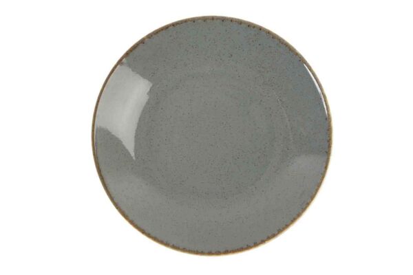 Тарелка глубокая Porland Dark Grey Seasons 26 см безбортовая темно-серый Posuda Vip