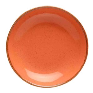 Тарелка глубокая Porland Seasons Orange 21 см безбортовая оранжевый Posuda Vip