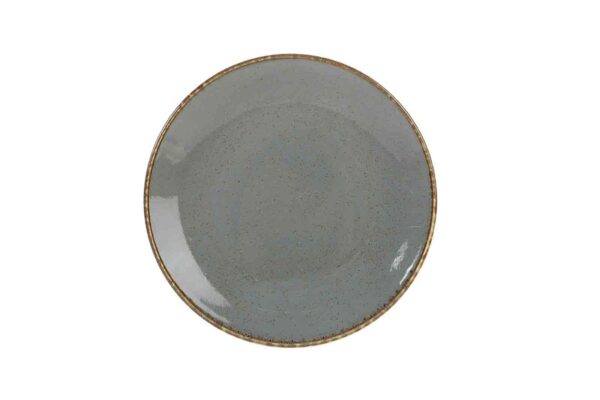 Тарелка Porland Dark Grey Seasons 18 см безбортовая темно-серый Posuda Vip