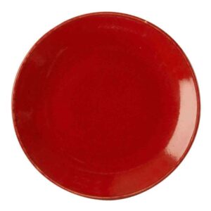 Тарелка Porland Seasons Red 30 см безбортовая красный Posuda Vip