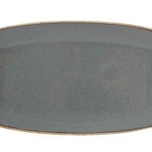 Тарелка прямоугольная Porland Dark Grey Seasons 3118 см темно-серый Posuda Vip